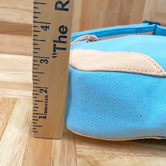 FREE PEOPLE We The Free Blue Canvas Convertible Crossbody Bag - Picture 5 of 16